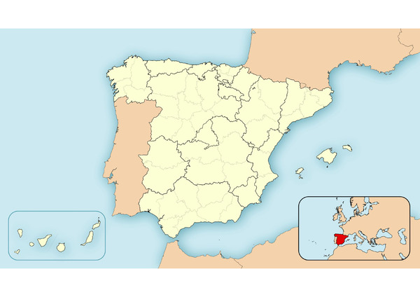 Mapa político de España – Imagenes Educativas