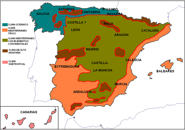 ▷ Mapa de España por provincias y comunidades para imprimir o