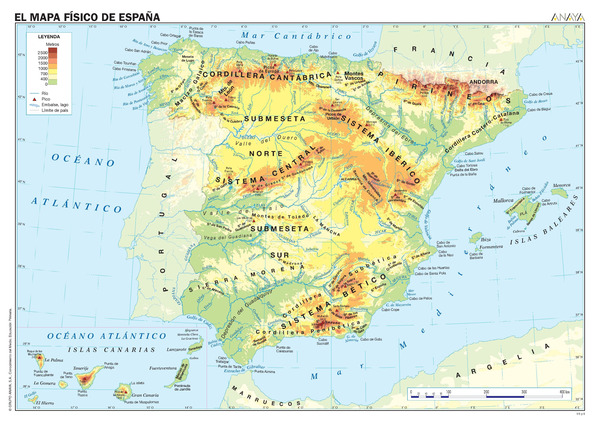 ▷ Mapa de España 🥇 Político, Físico, Mudo, Para Imprimir